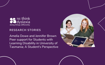 Research Stories: Amelia Dowe and Jennifer Brown on Peer support for Students with Learning Disability