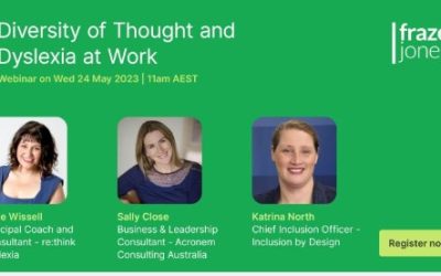 Diversity of thought and Dyslexia at work webinar