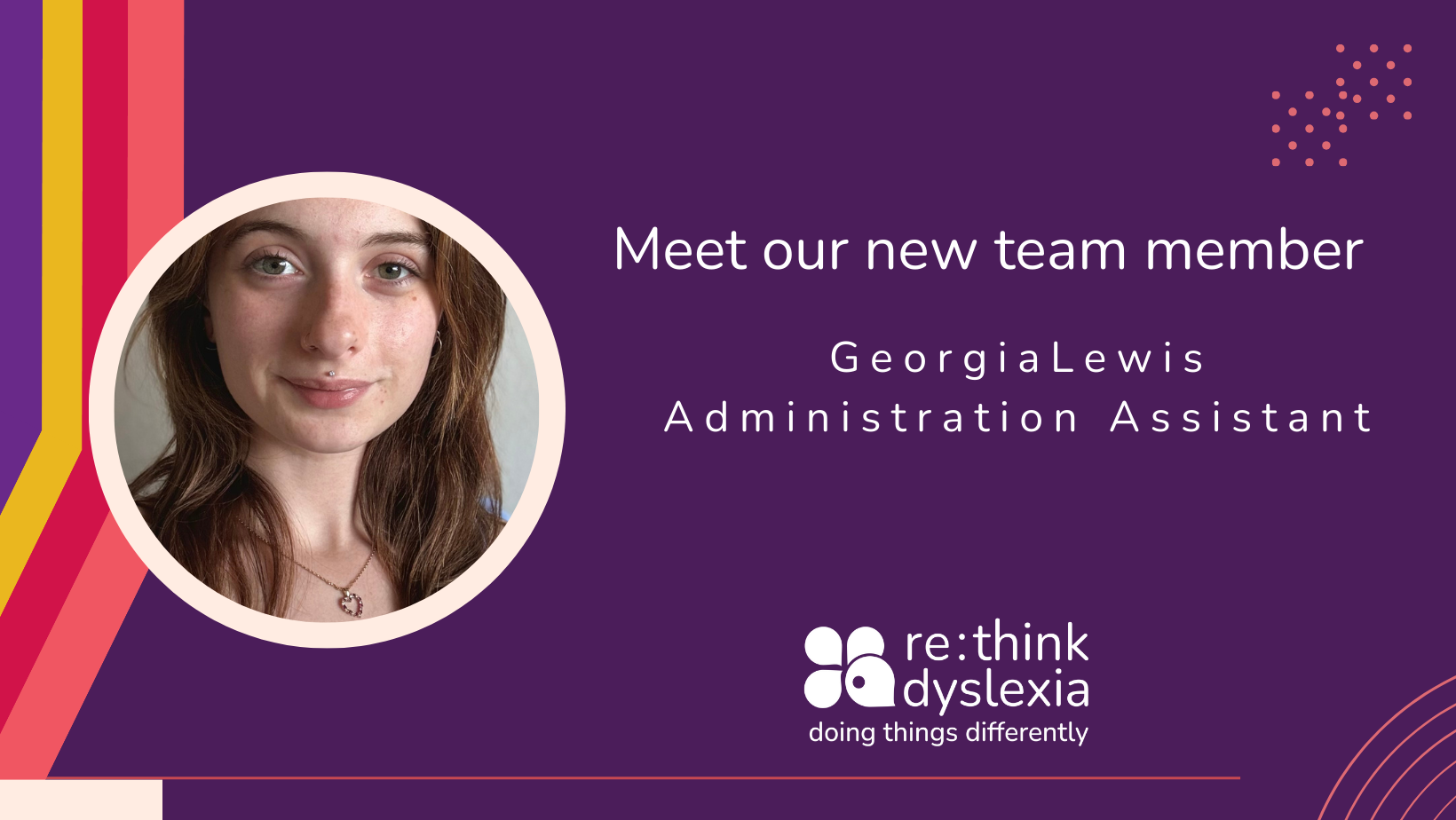 Meet our new team member for re:think dyslexia