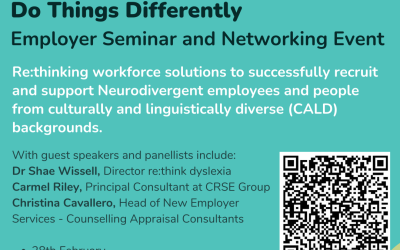 Do Things Differently: Employer Seminar and Networking Event